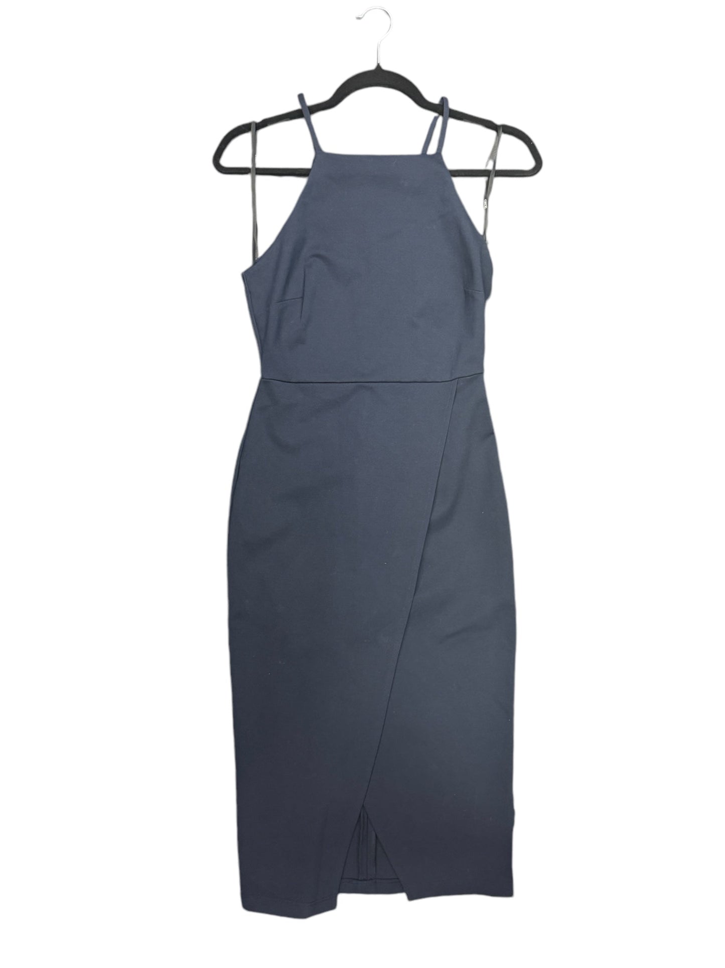 Dress Party Midi By Asos In Navy, Size: 4