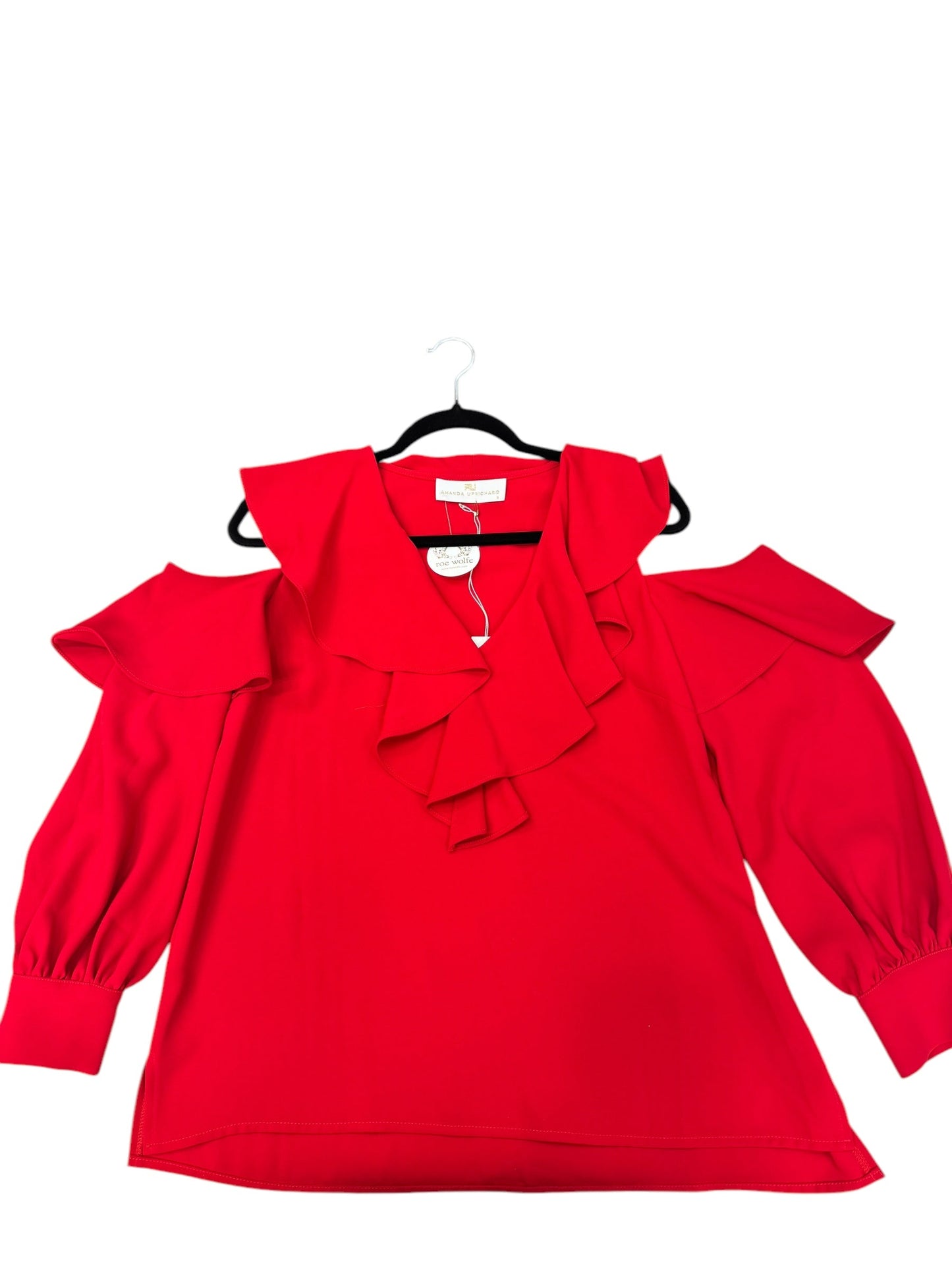 Blouse Long Sleeve By Amanda Uprichard In Red, Size: S