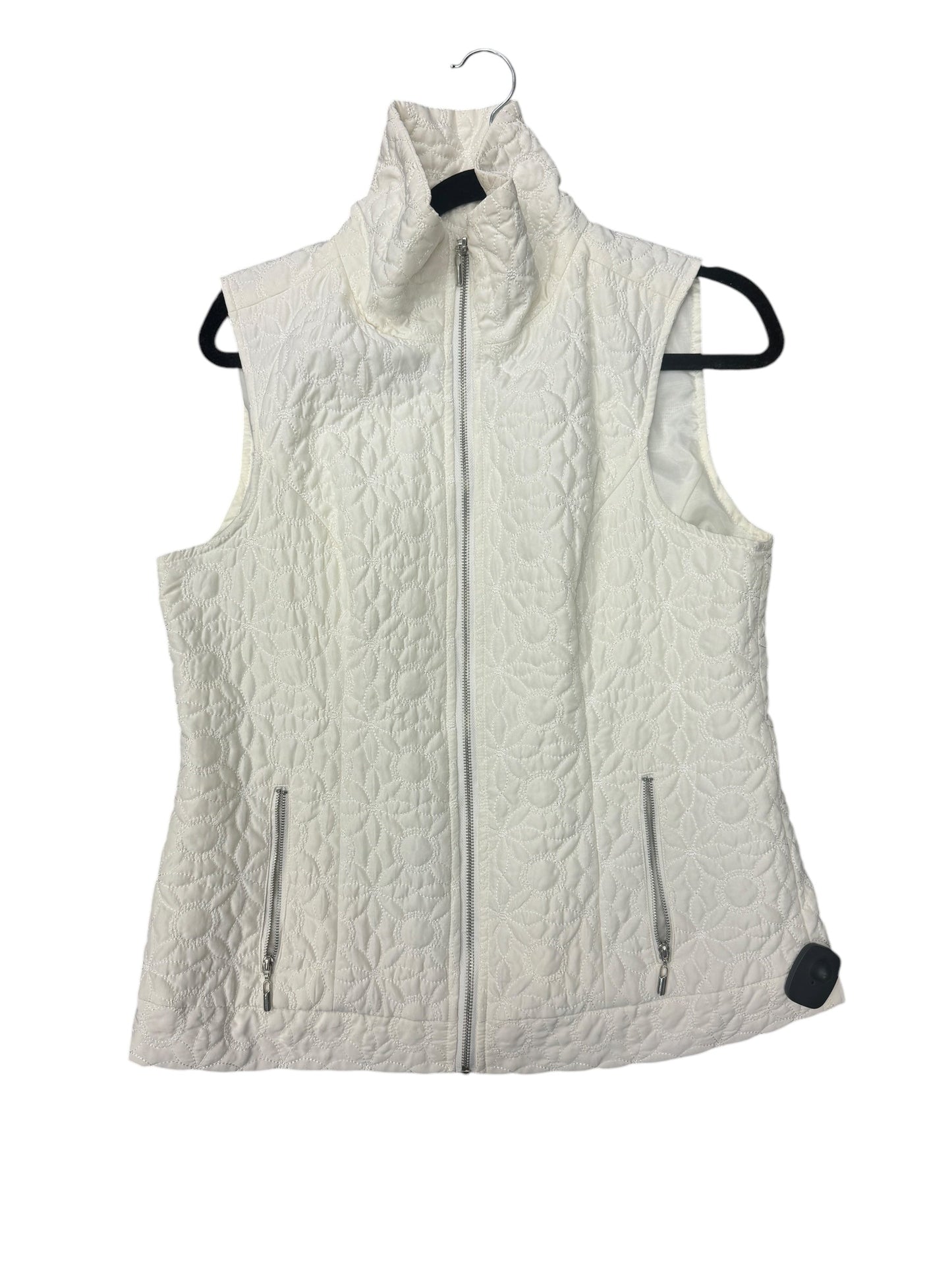 Vest Puffer & Quilted By Christopher And Banks In Cream, Size: M