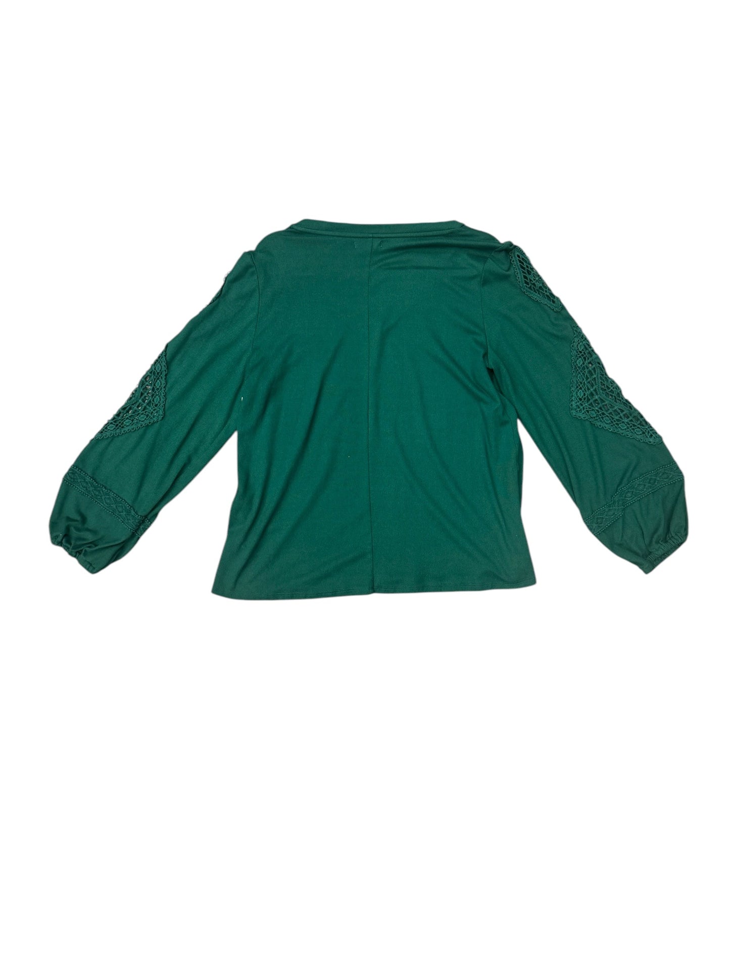 Top Long Sleeve By Maurices In Green, Size: L