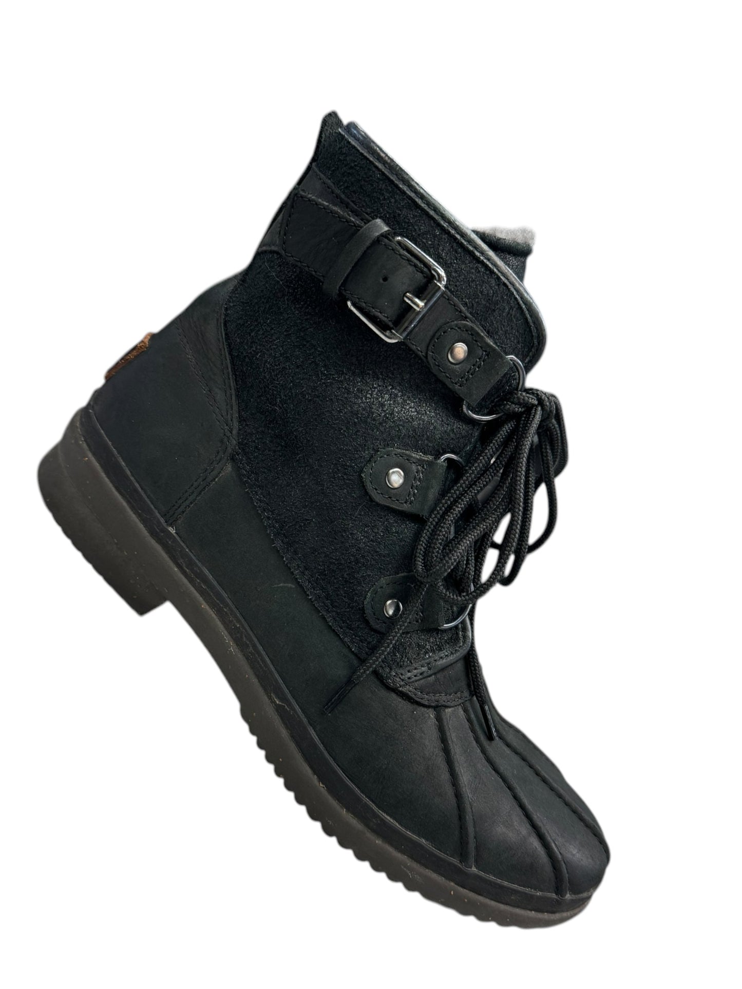 Boots Designer By Ugg In Black, Size: 9