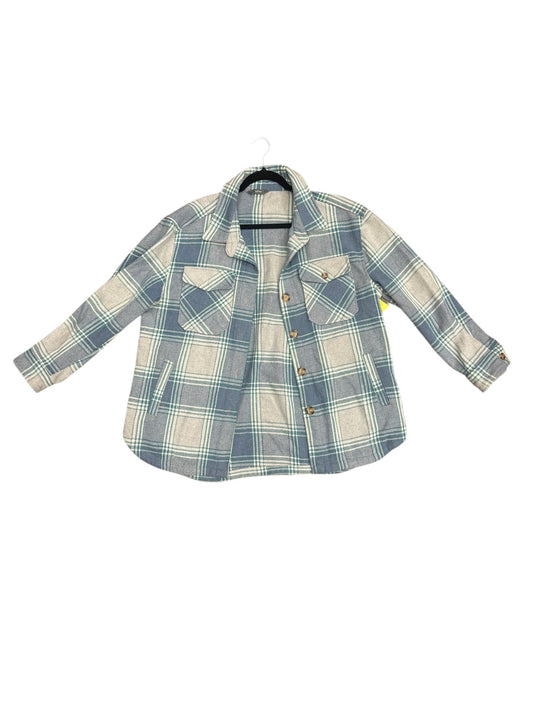 Jacket Shirt By Members Mark In Blue, Size: L