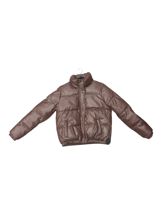 Coat Puffer & Quilted By Ci Sono In Brown, Size: S