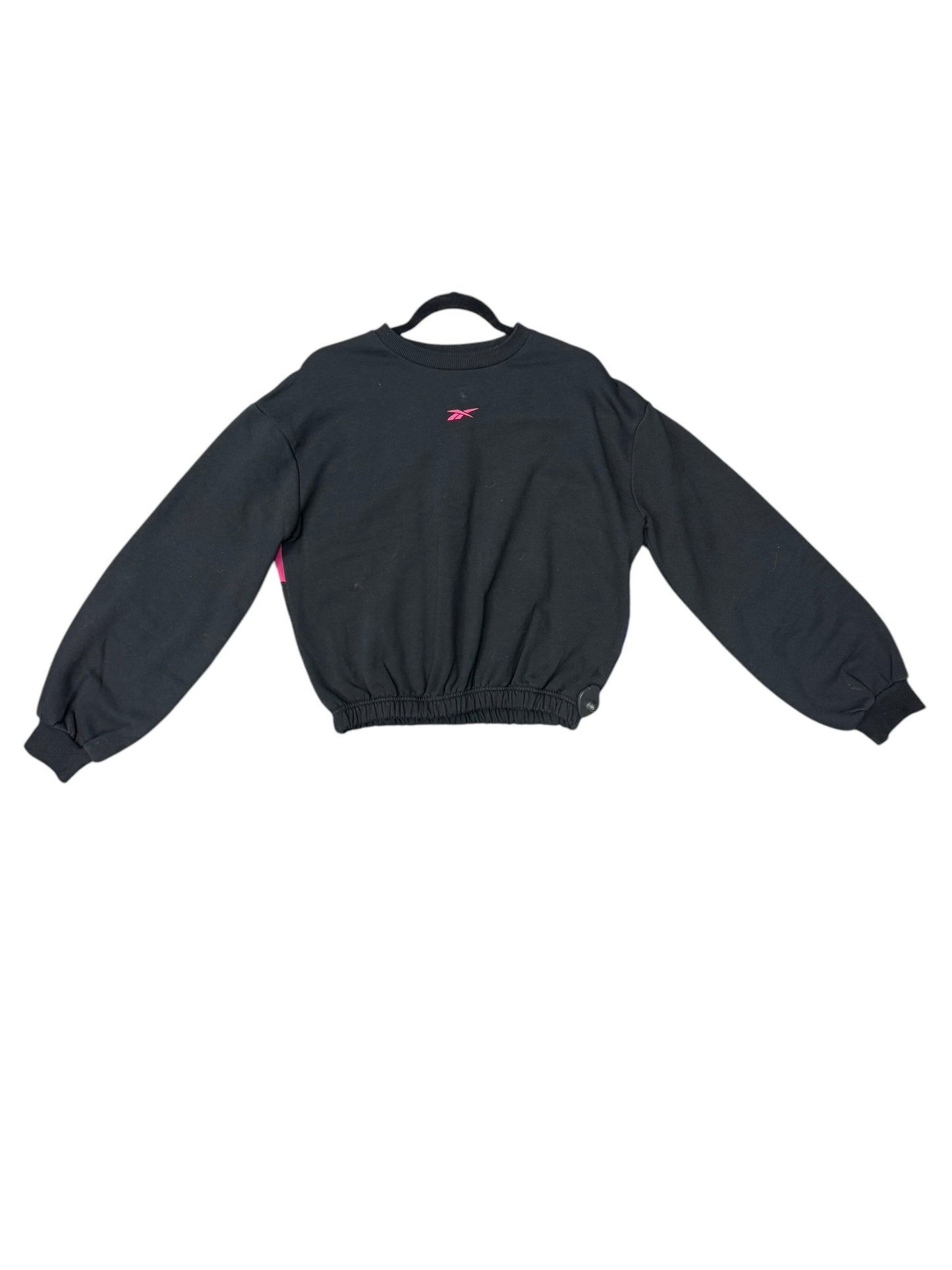 Sweatshirt Collar By Reebok In Black, Size: M