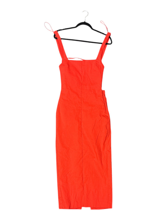 Dress Casual Midi By Zara In Orange, Size: 4