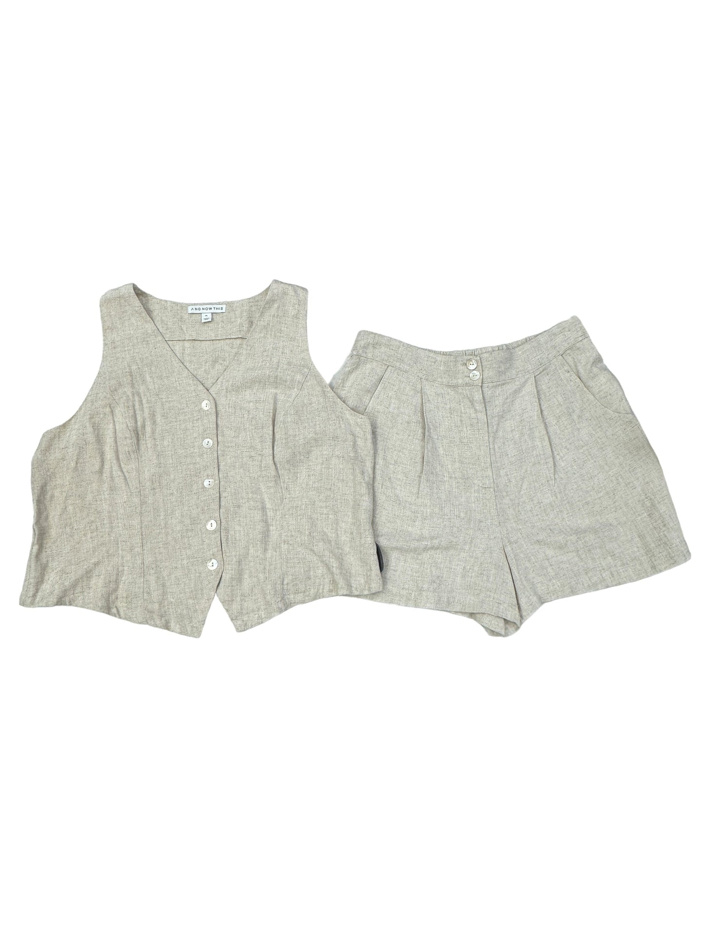 Tan Shorts Set Cmc, Size Xl