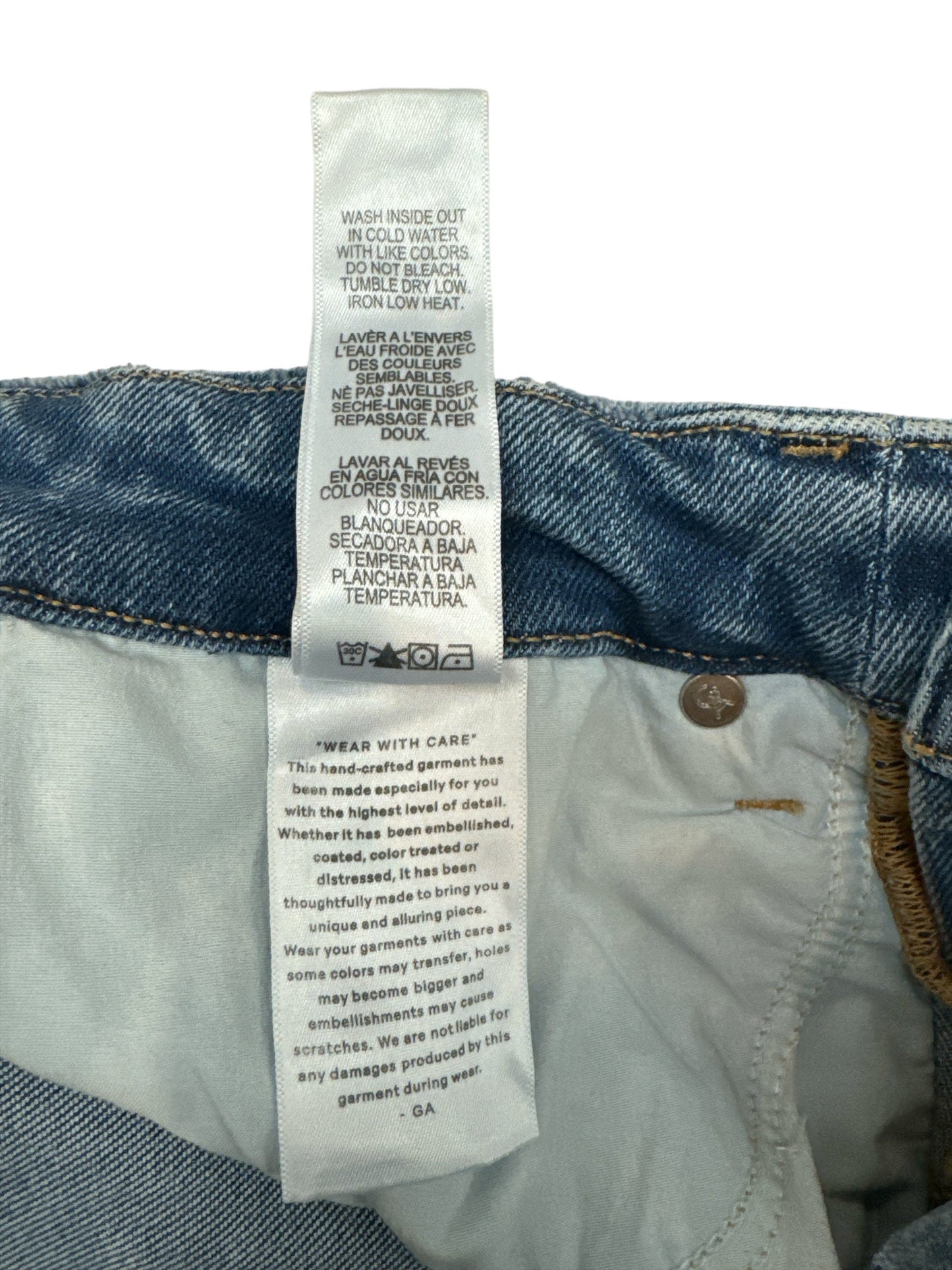 Blue Denim Jeans Designer Good American, Size 6