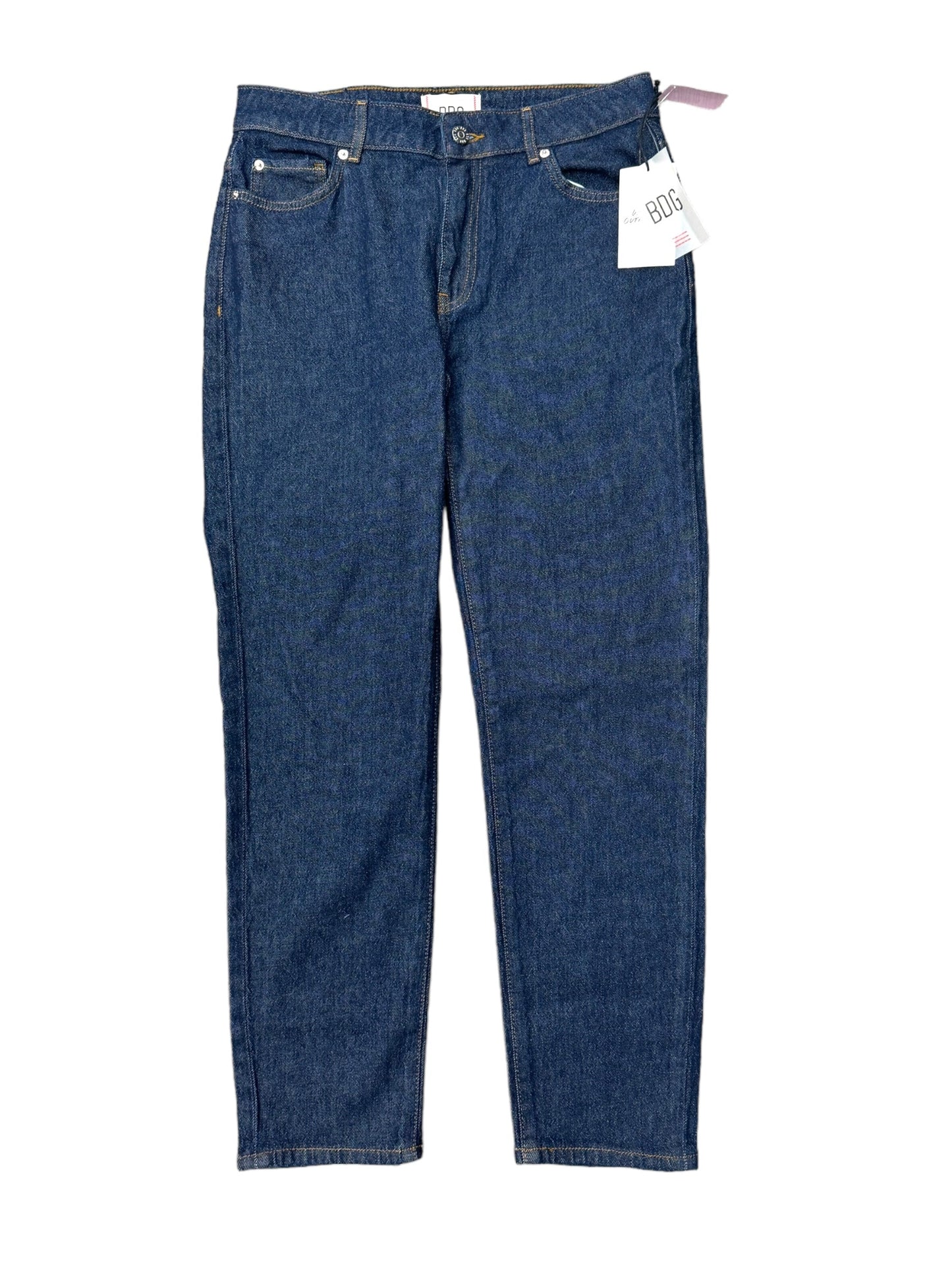 Blue Denim Jeans Straight Bdg, Size 4