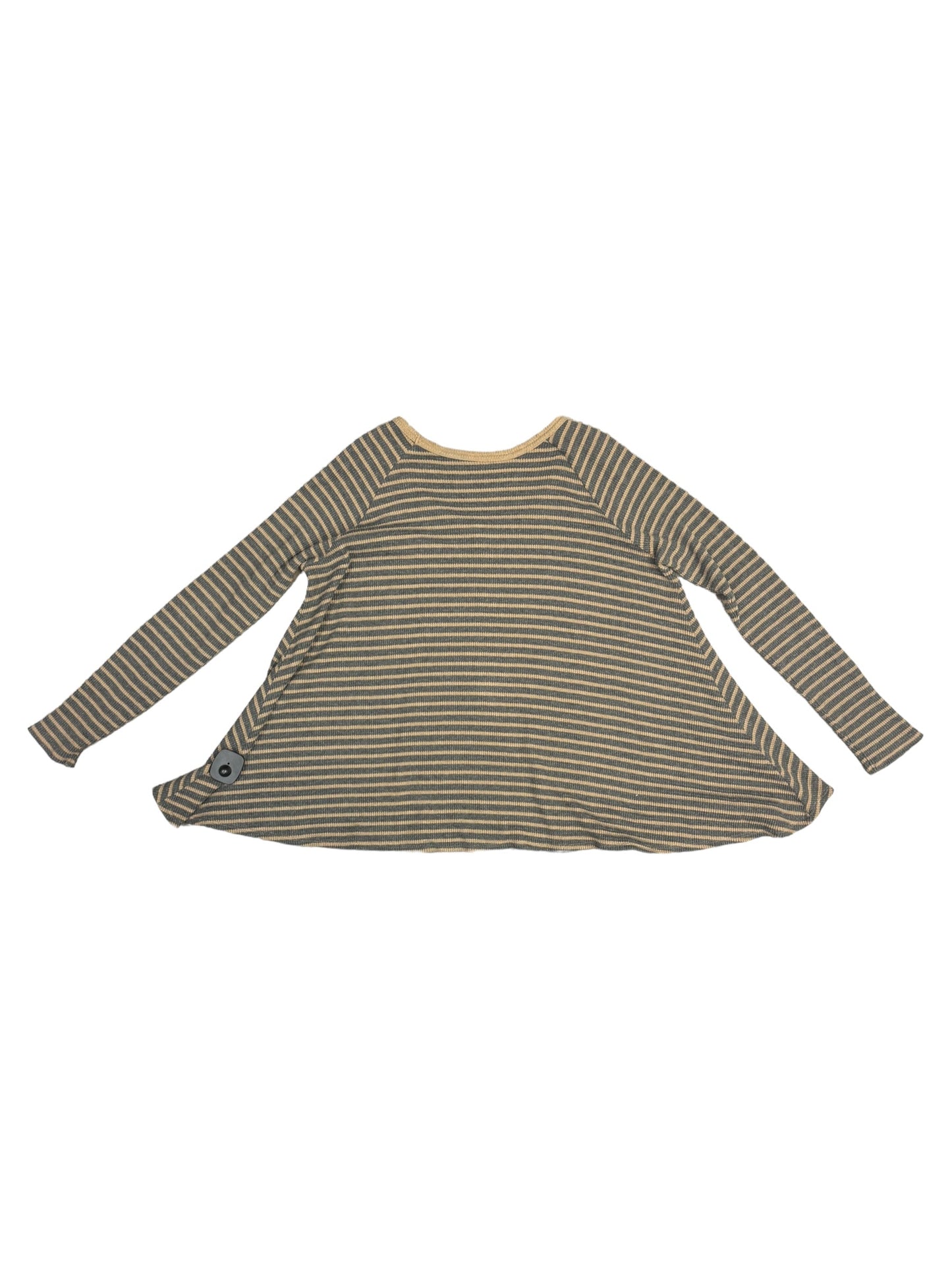 Grey & Tan Top Long Sleeve We The Free, Size L