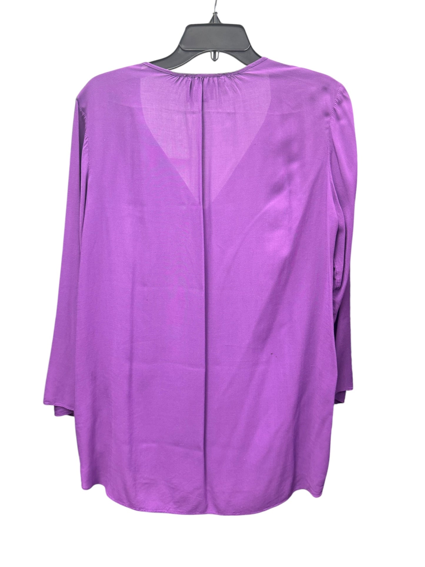 Top Long Sleeve By Michael By Michael Kors In Purple, Size: M