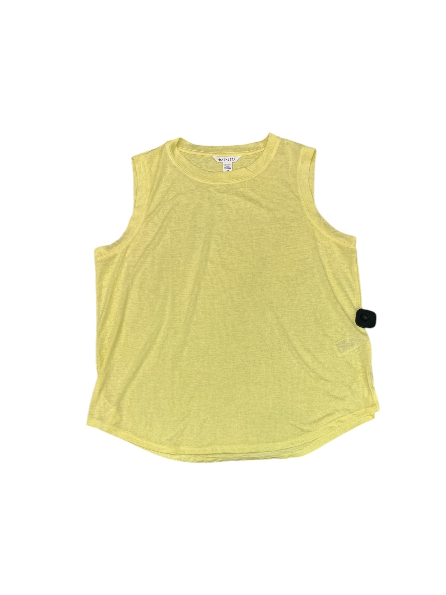 Athletic Tank Top By Athleta In Yellow, Size: 1x