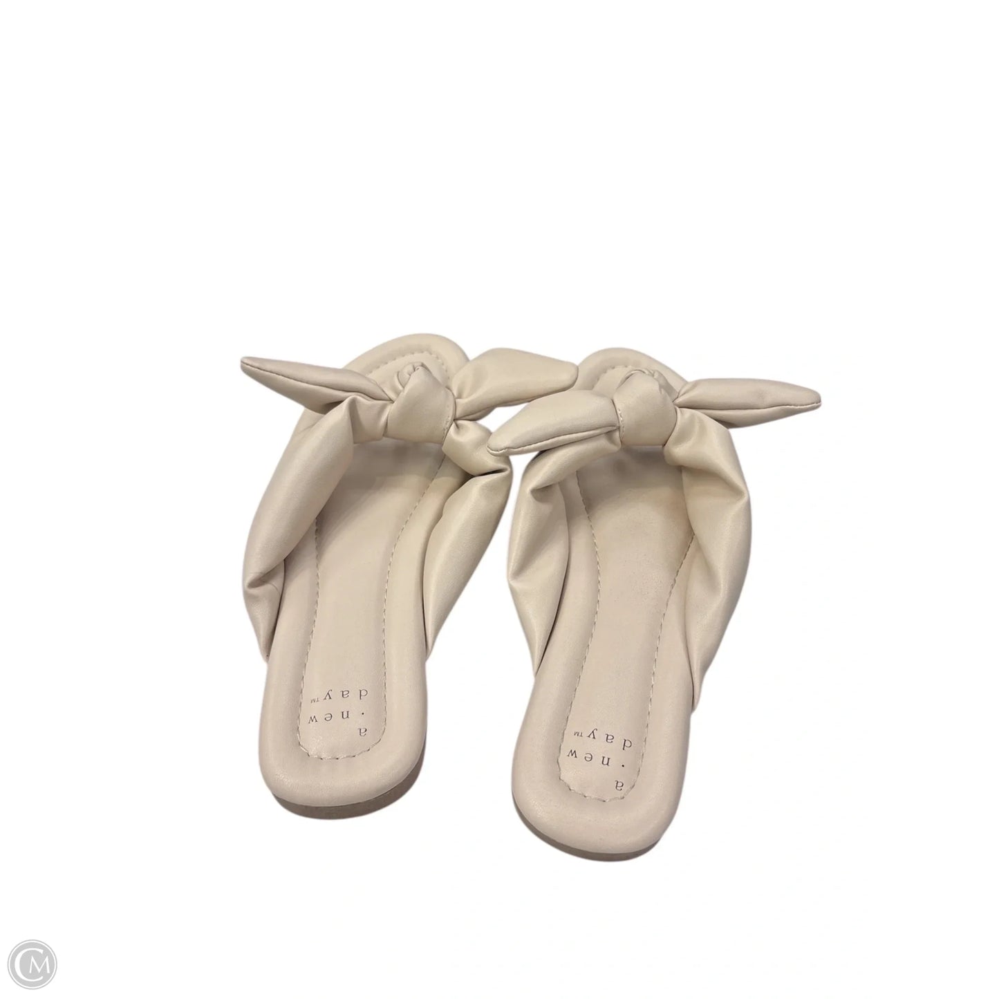 Sandals Flip Flops By A New Day In Tan, Size: 8