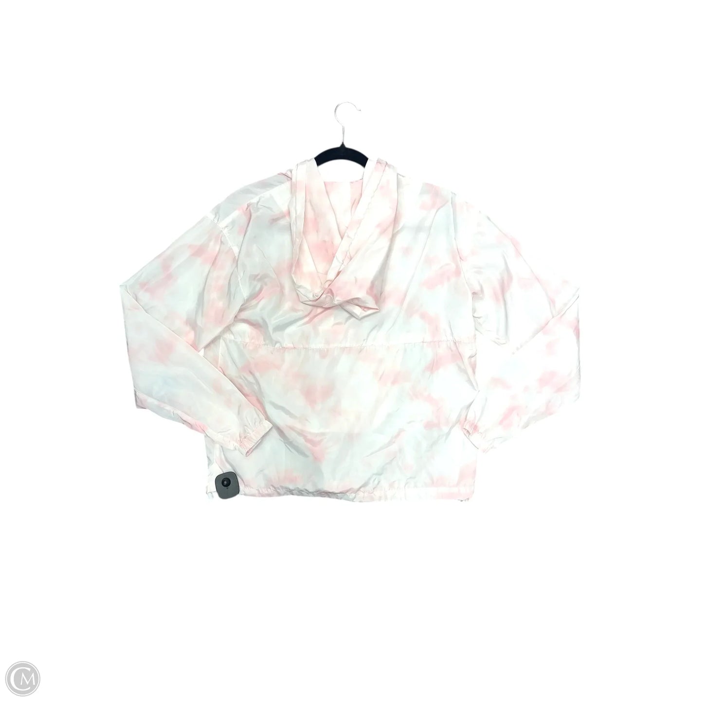 Jacket Windbreaker By Thread And Supply In Pink & Yellow, Size: S