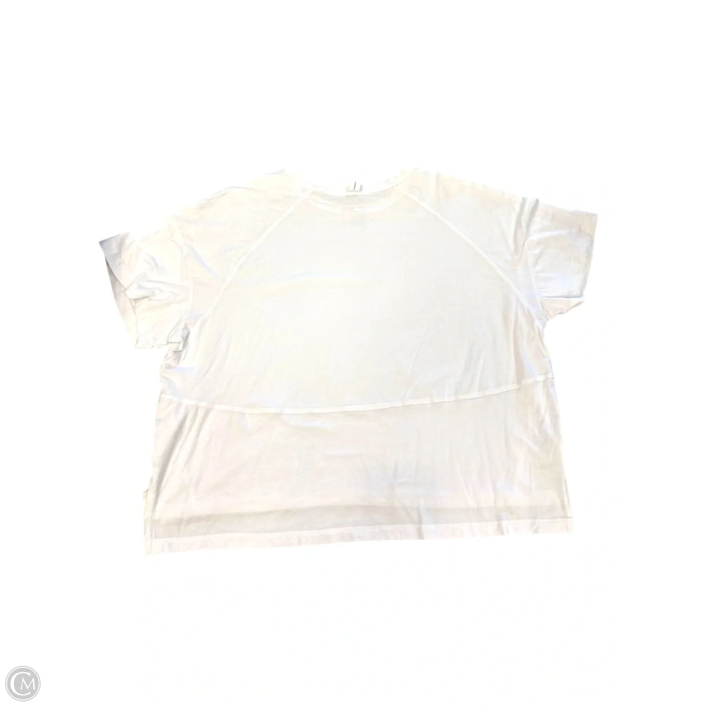 Athletic Top Short Sleeve By Flx In White, Size: 1x