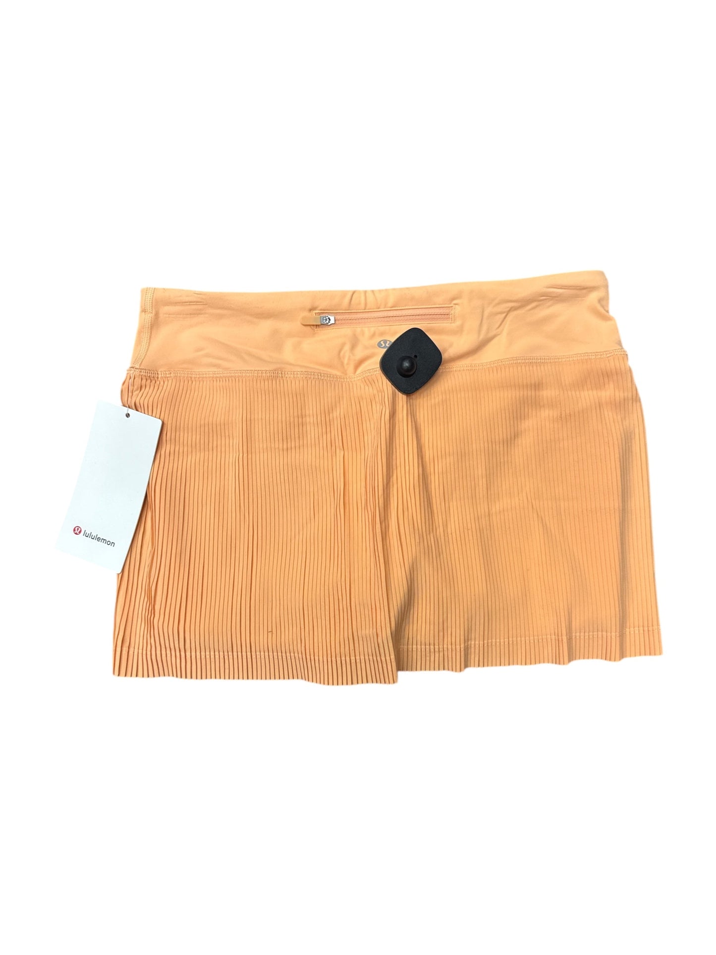 Athletic Skort By Lululemon In Orange, Size: 6