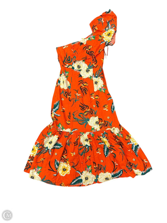 Dress Casual Maxi By Urban Outfitters In Orange, Size: 0