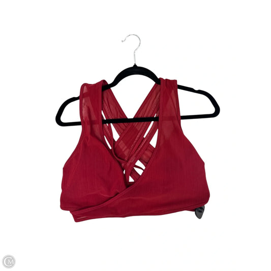 Athletic Bra By Fabletics In Red, Size: L
