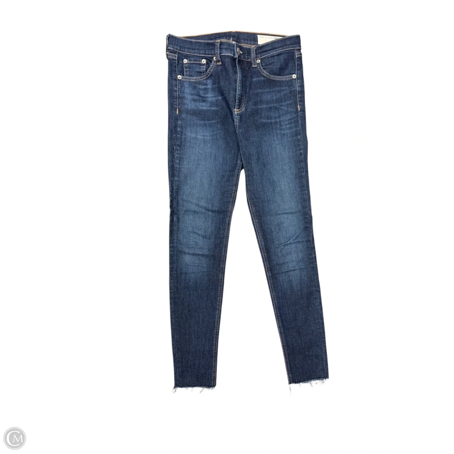 Jeans Skinny By Rag And Bone In Blue Denim, Size: 4