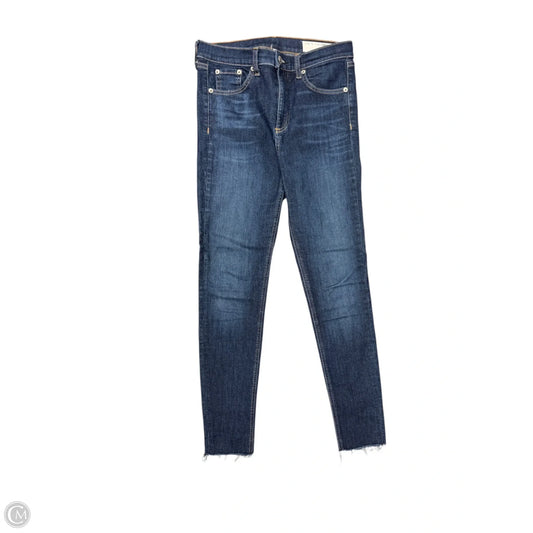Jeans Skinny By Rag And Bone In Blue Denim, Size: 4