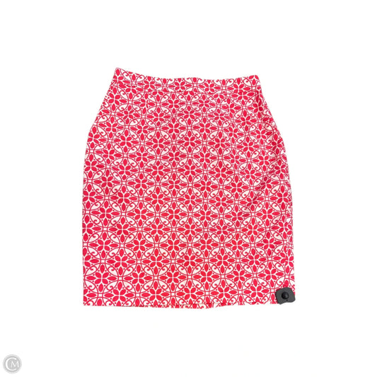 Skirt Midi By Boden In Pink & White, Size: 8