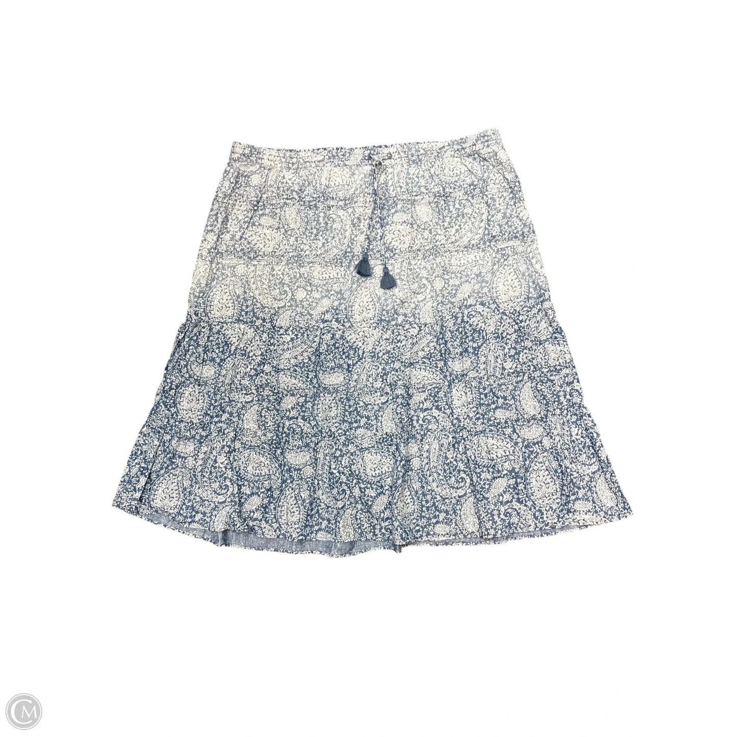 Skirt Midi By J. Jill In Blue & White, Size: 4x