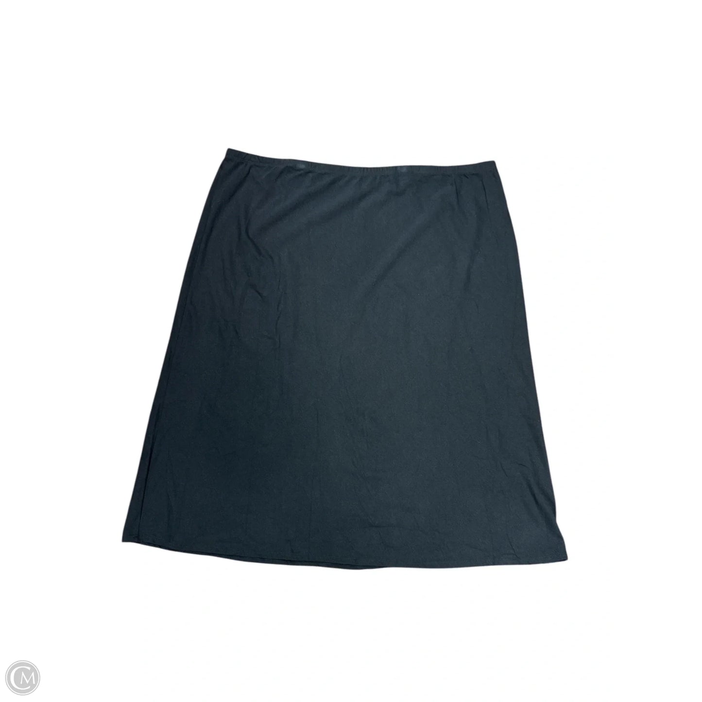 Skirt Midi By Lands End In Black, Size: 3x