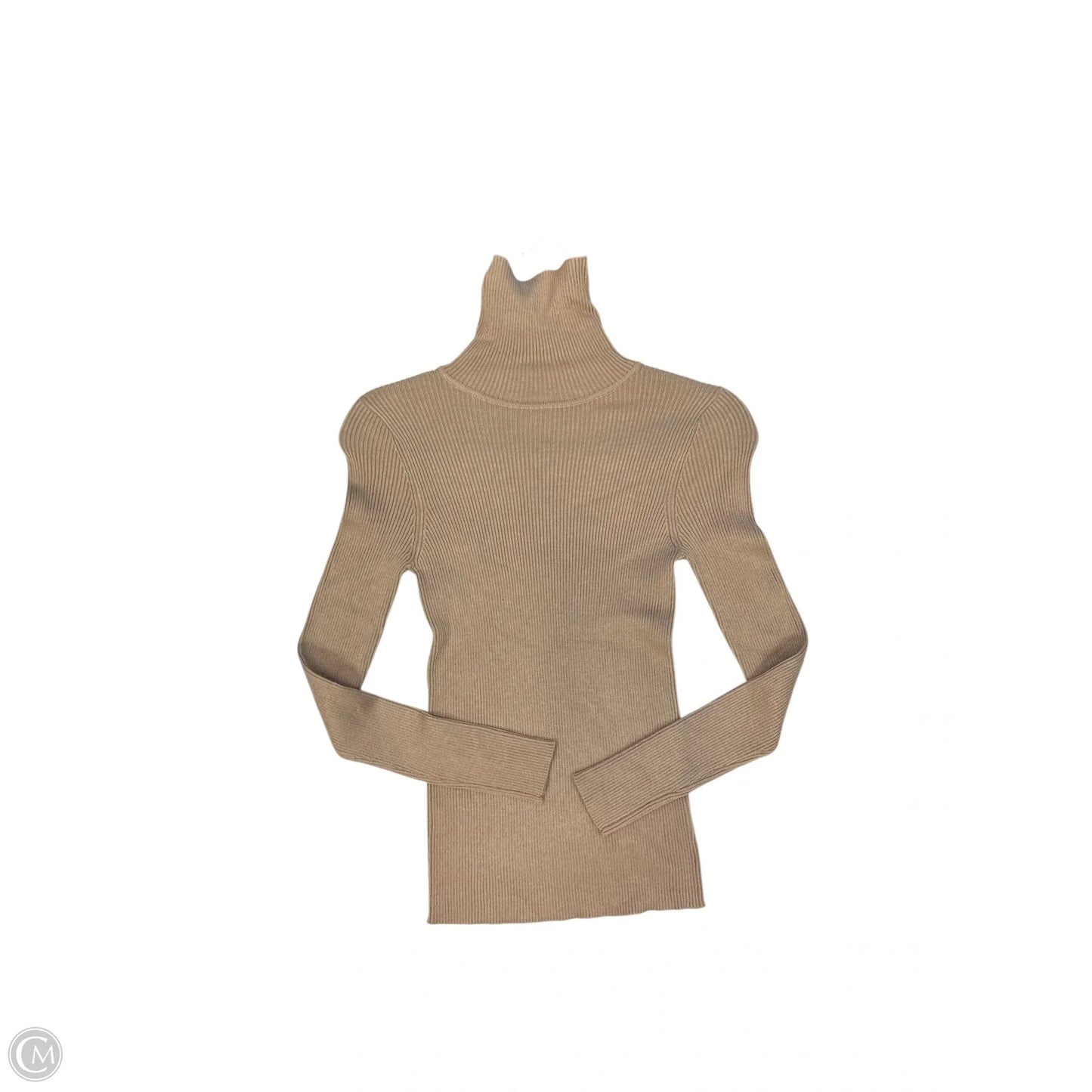Top Long Sleeve By Fashion Nova In Tan, Size: L