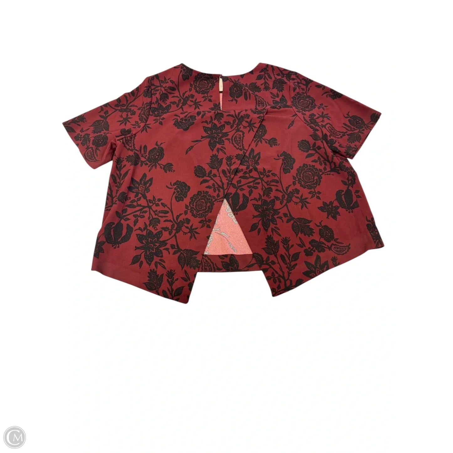 Top Short Sleeve By Ava & Viv In Floral Print, Size: 2x
