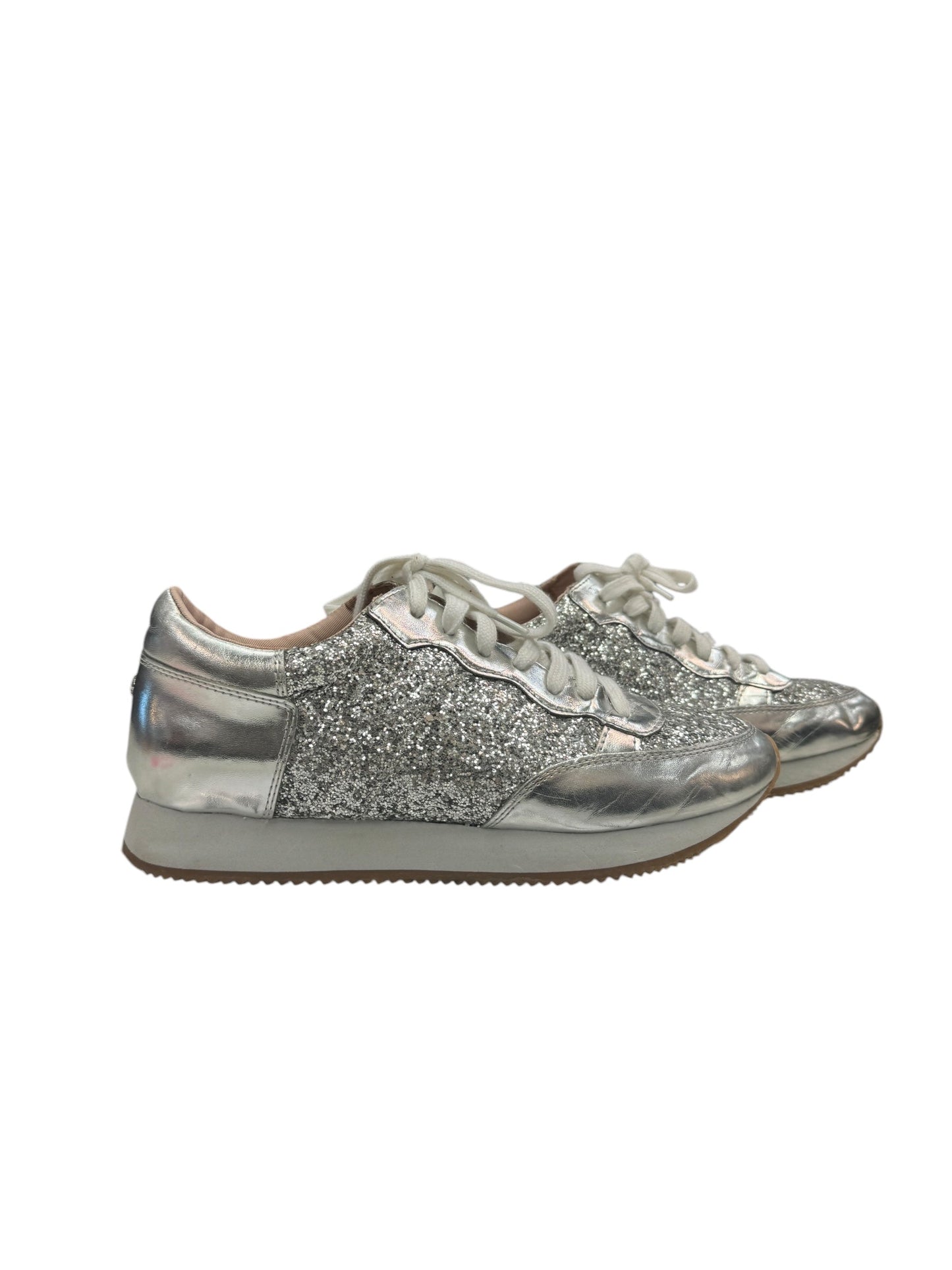 Shoes Sneakers By Kate Spade In Silver, Size: 8