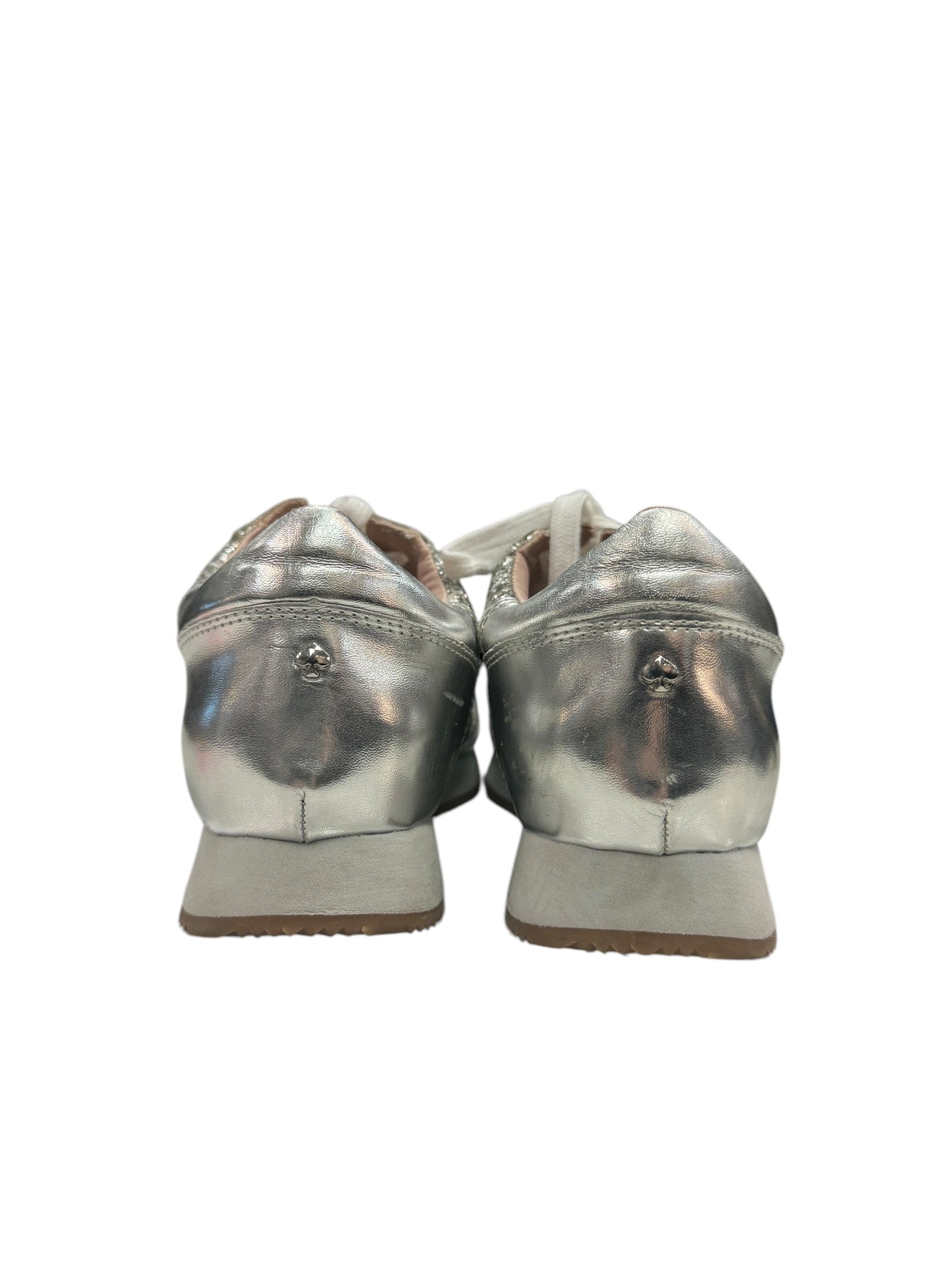 Shoes Sneakers By Kate Spade In Silver, Size: 8