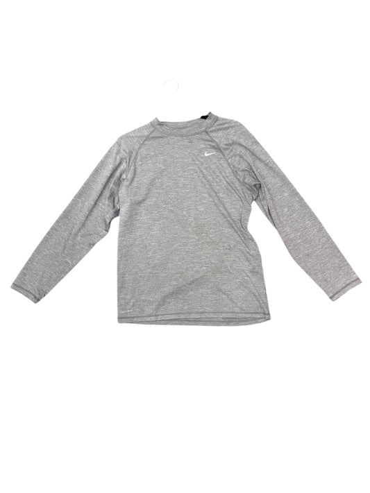 Athletic Sweatshirt Crewneck By Nike In Grey, Size: M