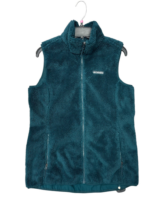 Vest Faux Fur & Sherpa By Columbia In Aqua, Size: M