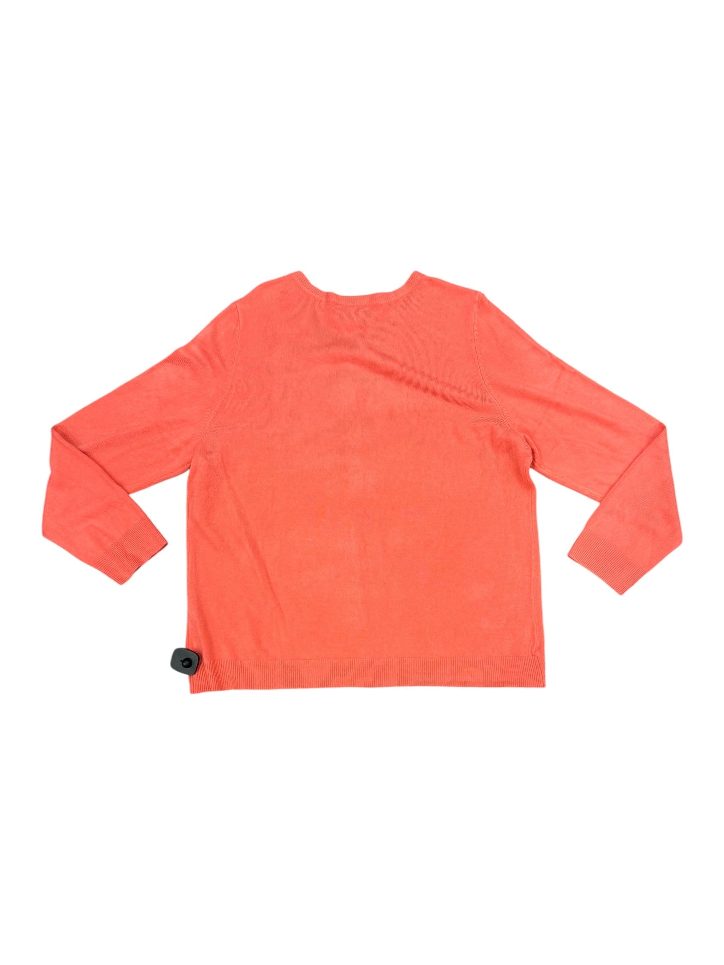 Sweater By Croft And Barrow In Orange, Size: 2x