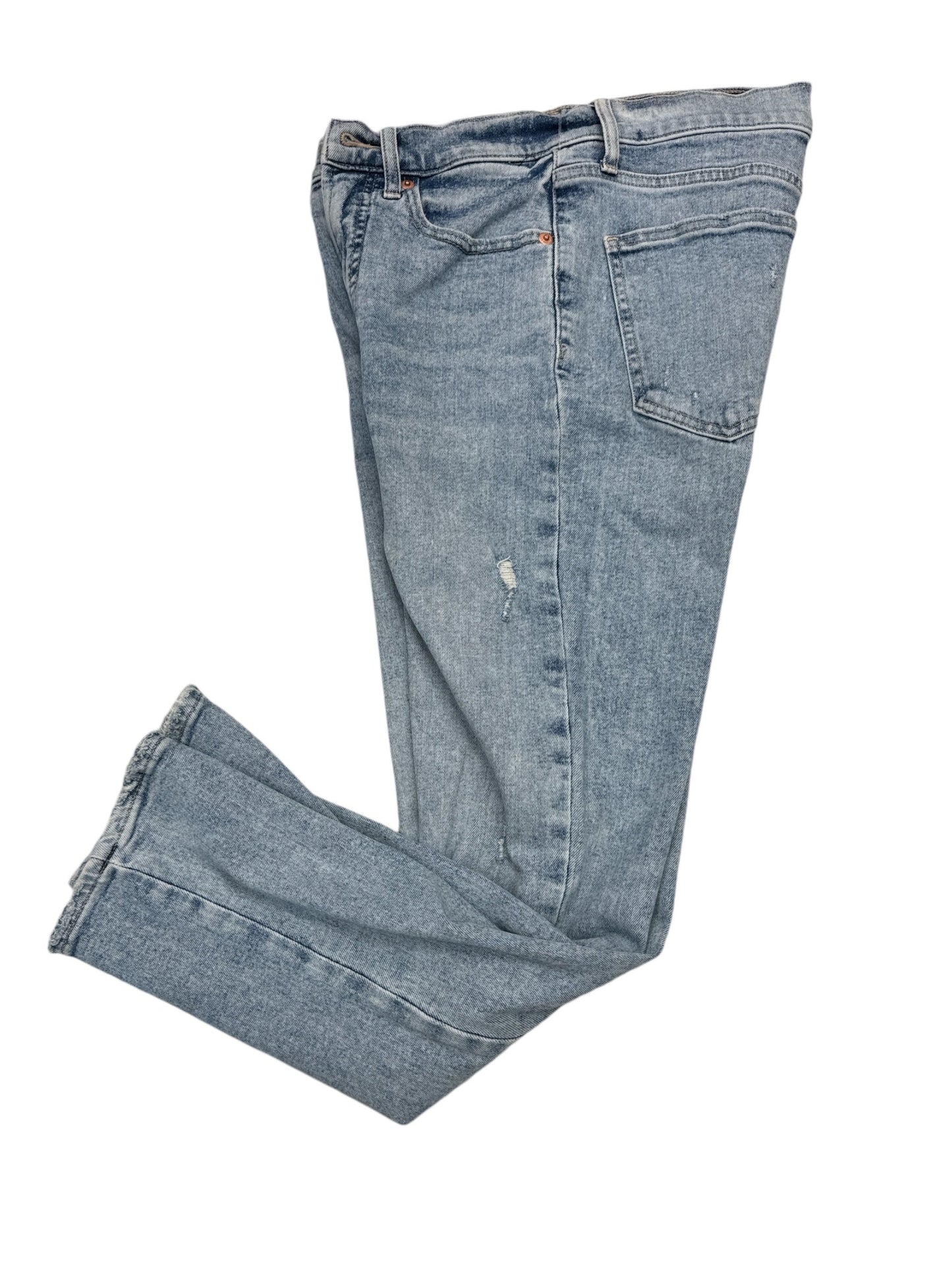 Jeans Straight By Gap In Blue Denim, Size: 4