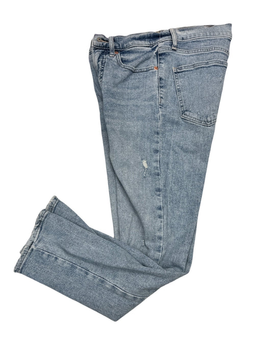 Jeans Straight By Gap In Blue Denim, Size: 4