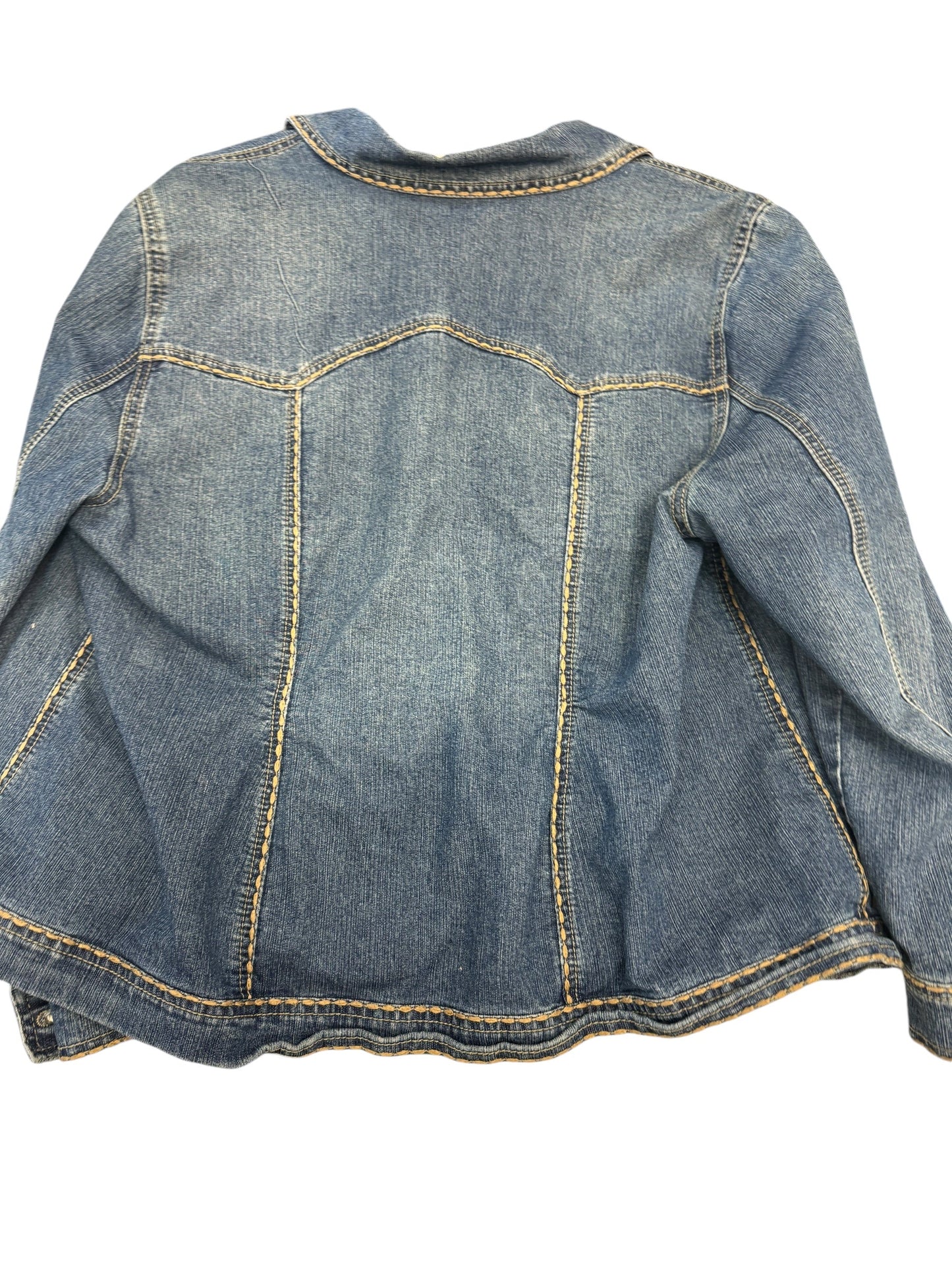 Jacket Denim By Catherines In Blue Denim, Size: 0x