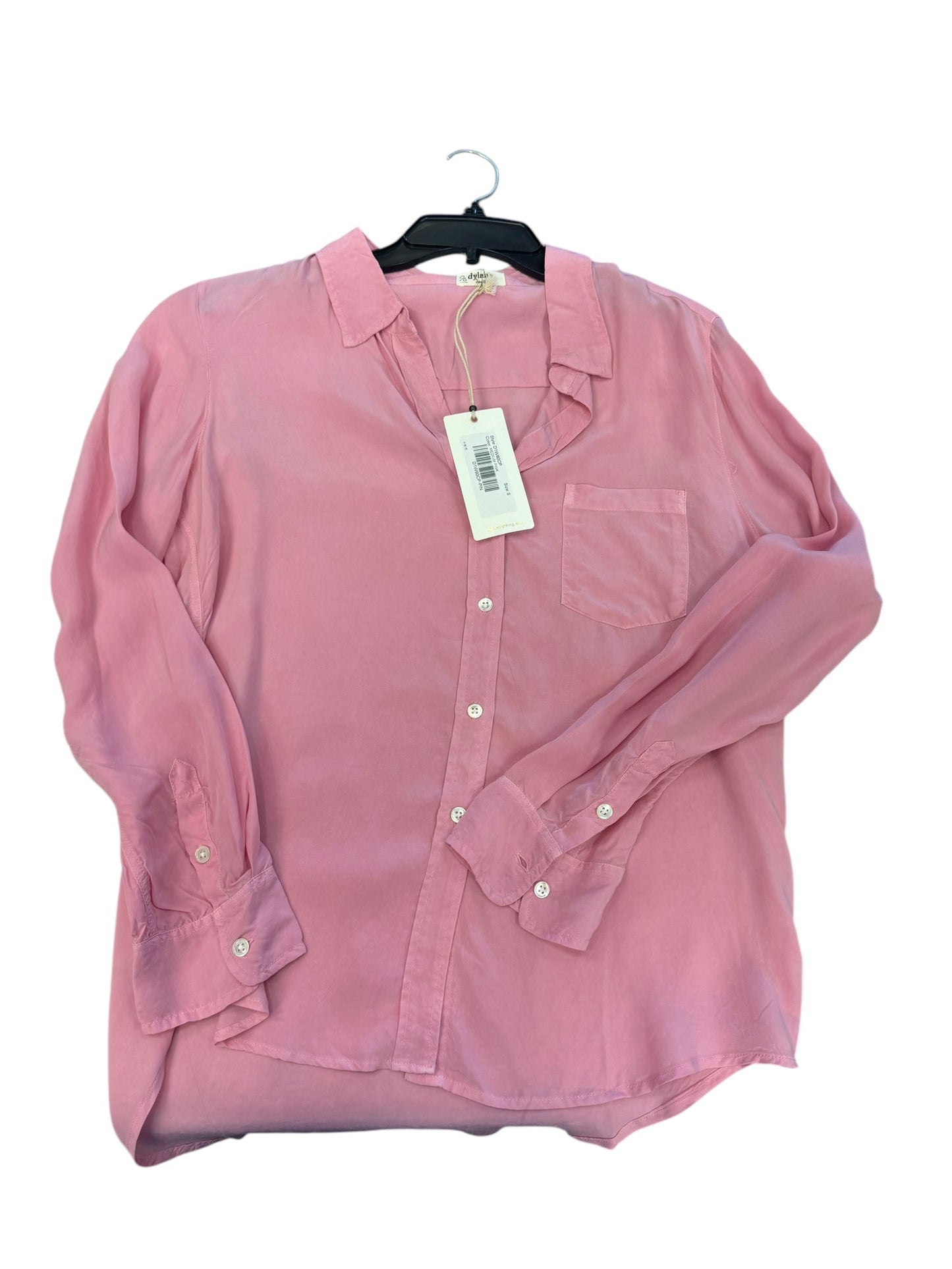 Top Long Sleeve By Dylan In Pink, Size: S