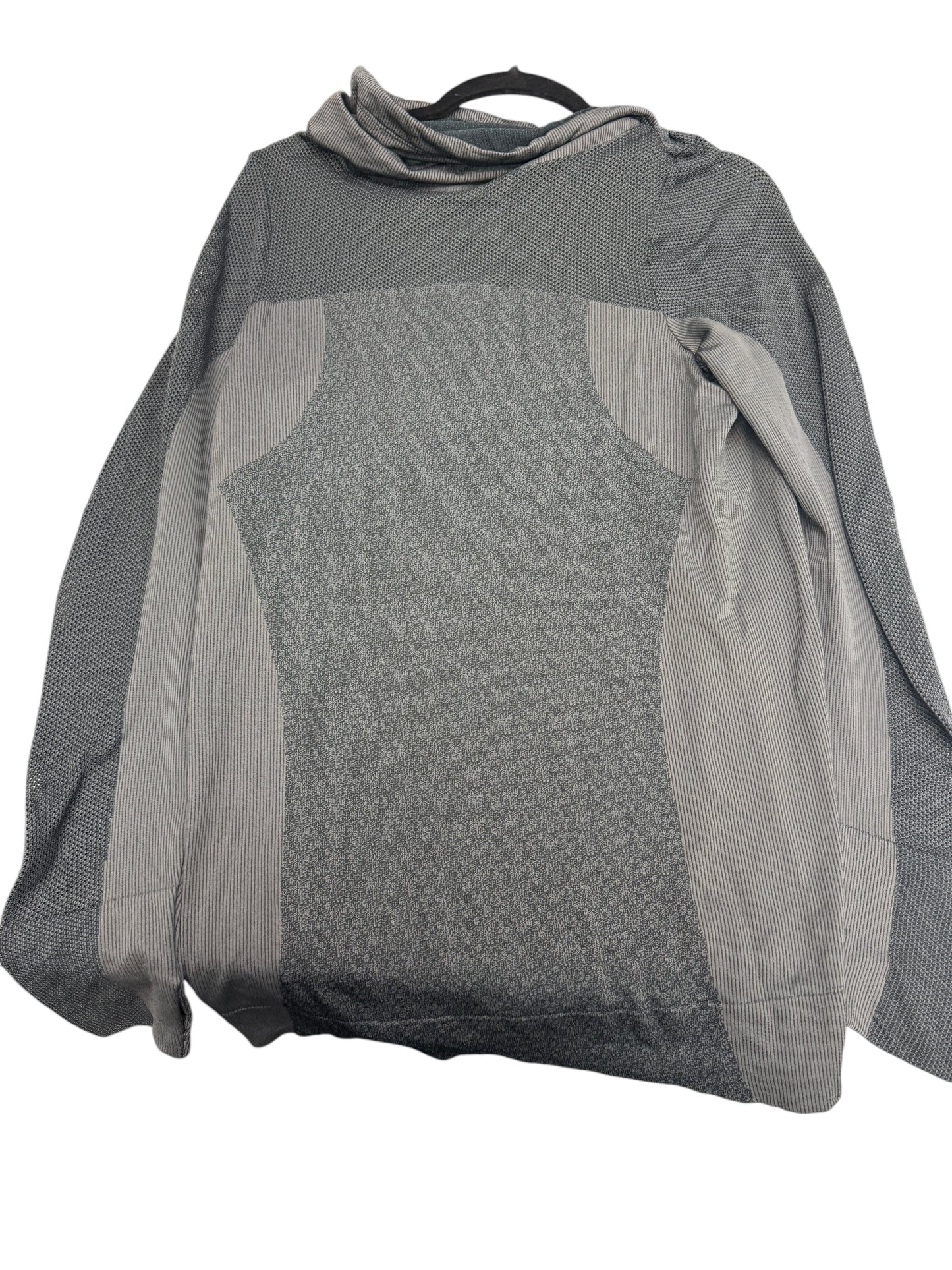 Athletic Sweatshirt Collar By Under Armour In Grey, Size: M