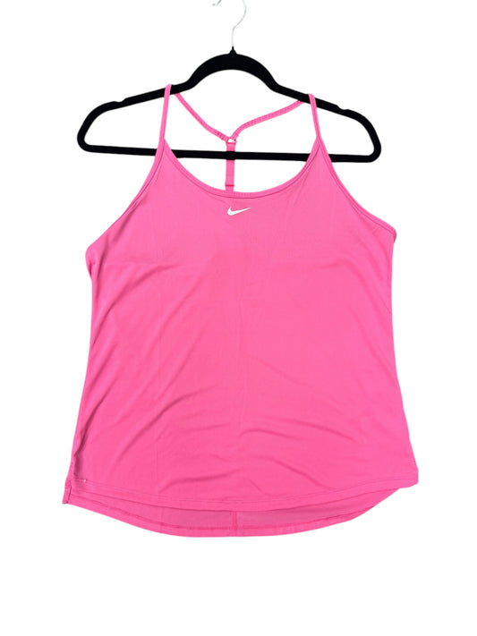 Athletic Tank Top By Nike Apparel In Pink, Size: L