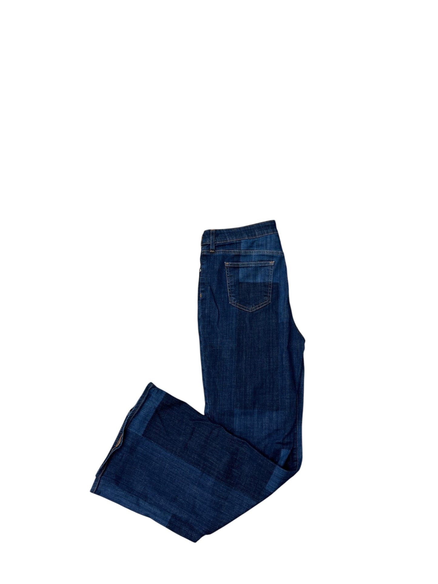 Jeans Straight By Chicos In Blue Denim, Size: 10