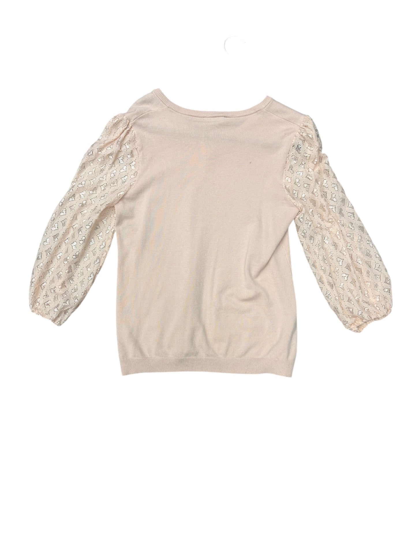 Top Long Sleeve By Adrianna Papell In Pink, Size: M