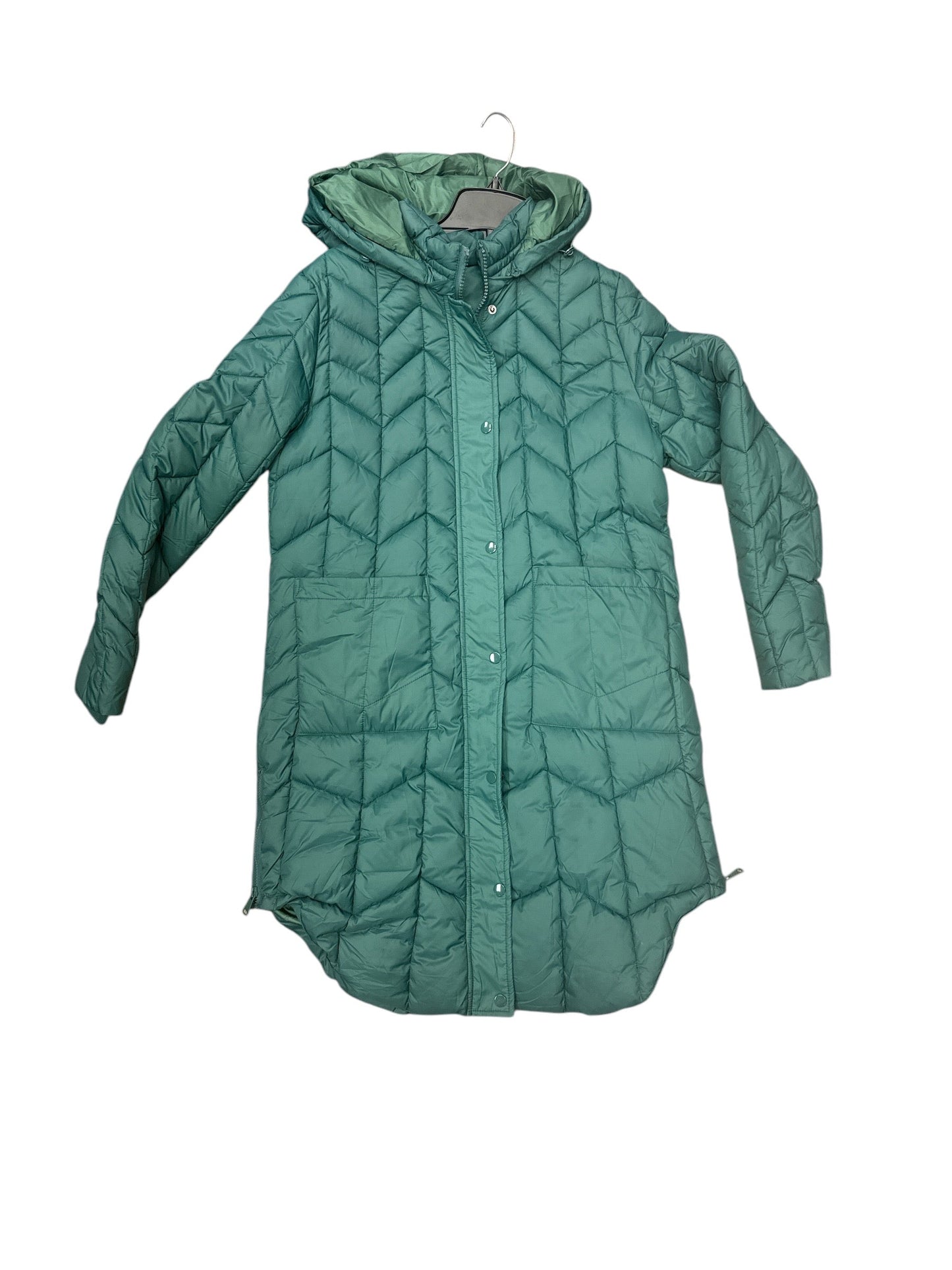 Coat Puffer & Quilted By Clothes Mentor In Green, Size: M