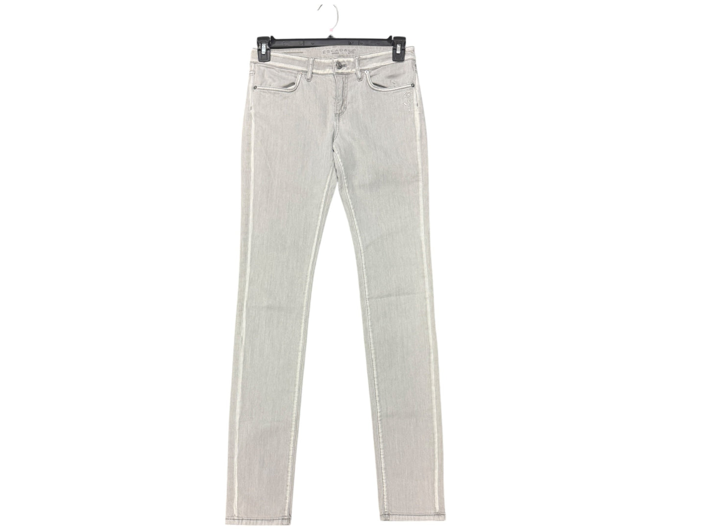 Jeans Skinny By Escada In Grey, Size: 6