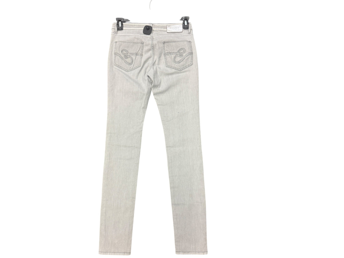 Jeans Skinny By Escada In Grey, Size: 6