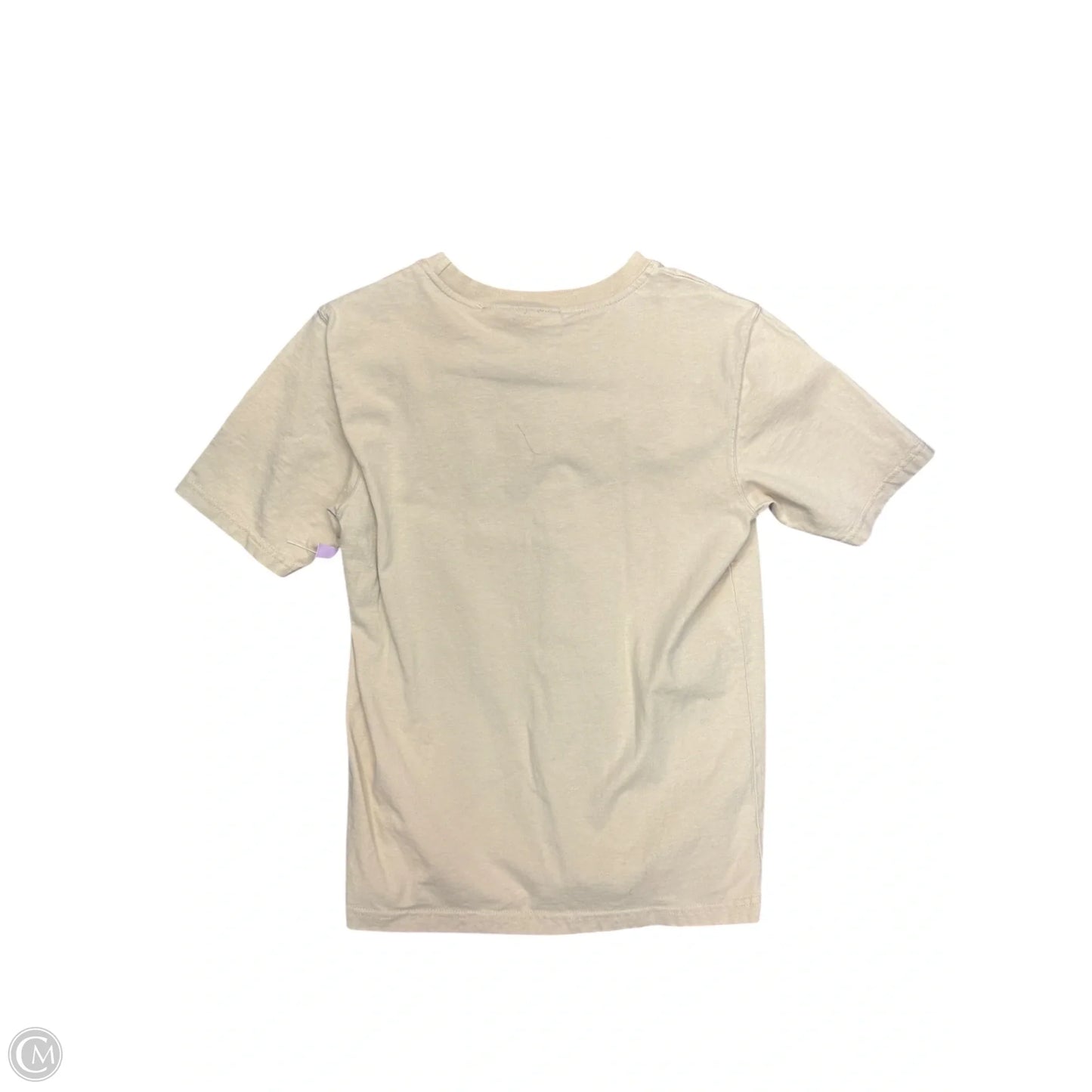 Top Short Sleeve By Liz Claiborne In Beige, Size: S