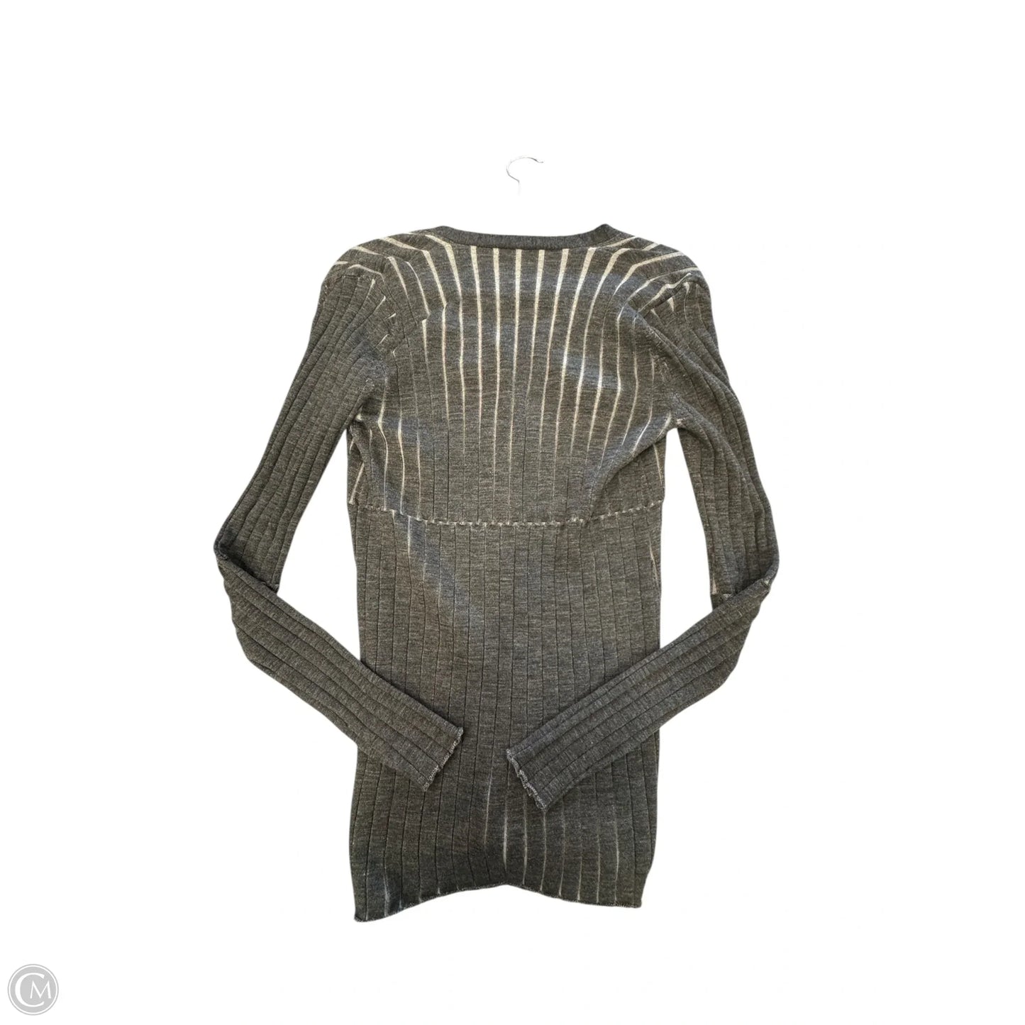 Cardigan Designer By Vera Wang In Grey, Size: M