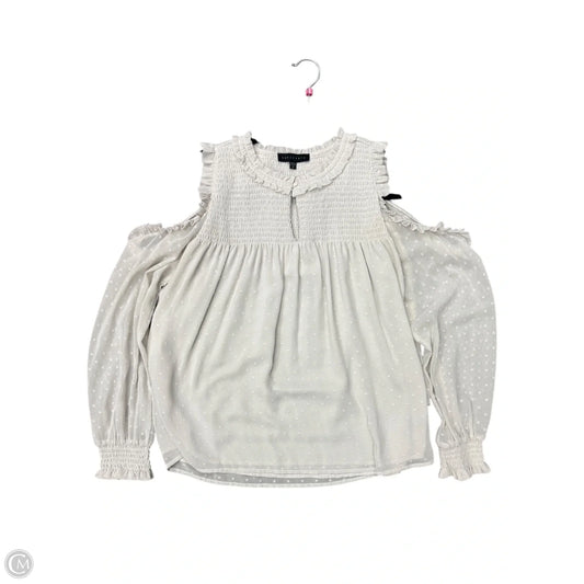 Blouse Long Sleeve By Sanctuary In White, Size: S