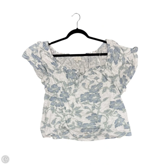 Top Short Sleeve By Lucky Brand In White, Size: Xl