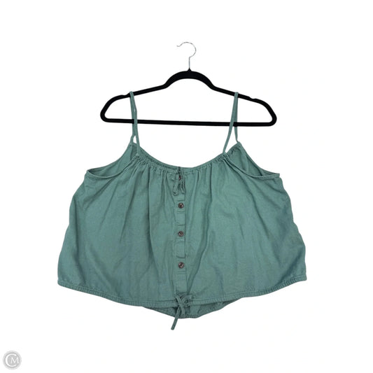 Top Sleeveless By Madewell In Green, Size: L