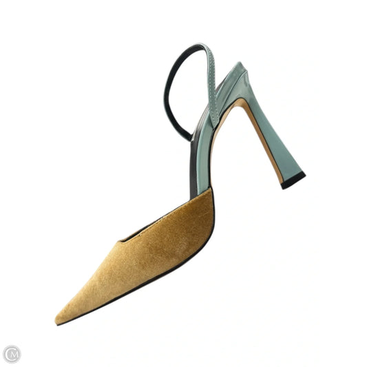 Shoes Heels Stiletto By Steve Madden In Blue & Gold, Size: 9